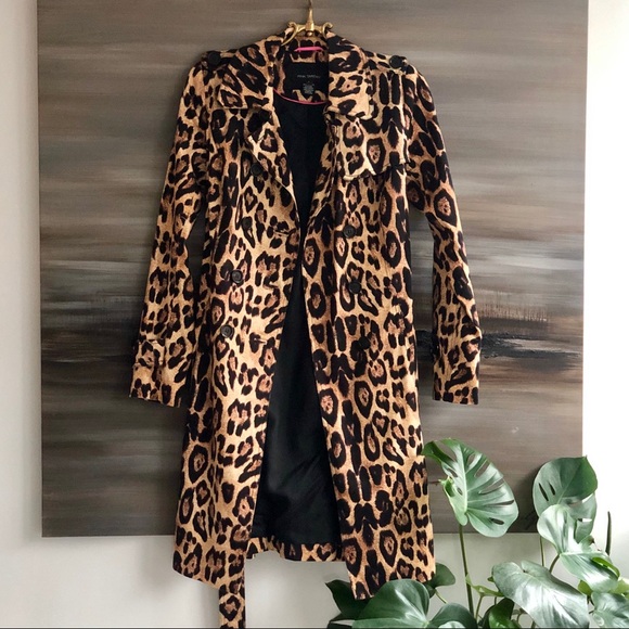 mink pink Jackets & Blazers - Mink Pink leopard print trench.
